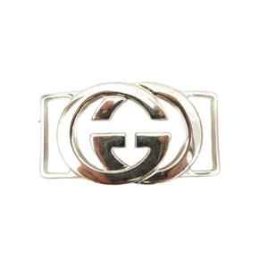 グッチ GUCCI GGロゴ シルクスカーフ リボンタイ ゴールド金具 ロゴ金具 茶 ブラウン アイボリー ■IBO103 レディース