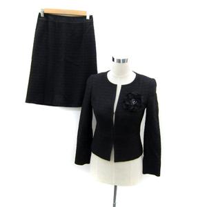 23区 オンワード樫山 セレモニースーツ セットアップ 上下 ノーカラー  