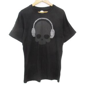 ハイドロゲン HYDROGEN Tシャツ カットソー 半袖 ヘッドホン スカル 