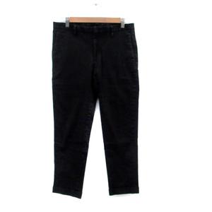 ポールスミス PAUL SMITH テーパードパンツ アンクル丈 ロールアップ M 黒 ブラック /HO24 レディース