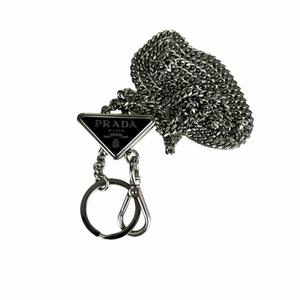 プラダ PRADA ブラッシュドレザーポーチ ショルダーバッグ トライアングルロゴ シルバー 2TL441 メンズ