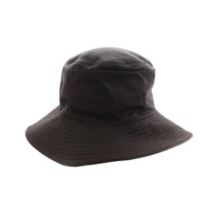 エルメス HERMES ハット 帽子 ラムレザー キャンバス 茶 ブラウン /AK10 ■OH ■SH メンズ