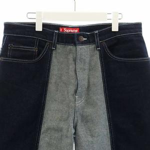 シュプリーム SUPREME 24FW 2-TONE PANELED BAGGY JEAN デニムパンツ ジーンズ ジーパン 32 インディゴ /AN22 ■GY12 メンズ