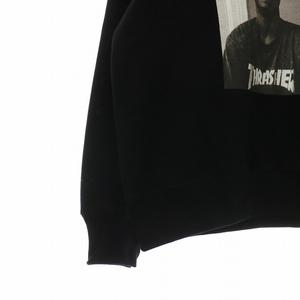 シュプリーム SUPREME × スラッシャー Thrasher Harold Hunter Crewneck トレーナー スウェット 長袖 裏起毛 クルーネック ロゴ プリント S 黒 ブラック /XZ ■GY18 メンズ