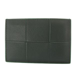 ボッテガヴェネタ BOTTEGA VENETA カセット クレジット カードケース CASSETTE CREDIT CARD CASE 名刺入れ レザー グリーン 649597 /YO5 ■OH メンズ レディース