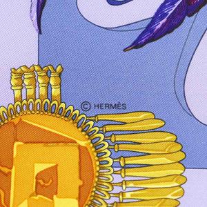 エルメス HERMES カレ90 mexique メキシコ スカーフ 絹 シルク 紫 パープル /AN11 ■OH レディース