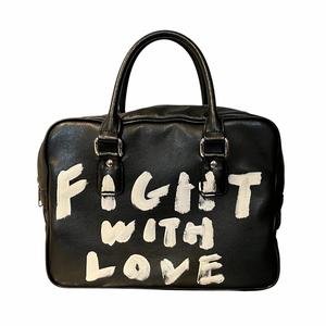 コムデギャルソン COMME des GARCONS GIRL メッセージ ペイント レザー