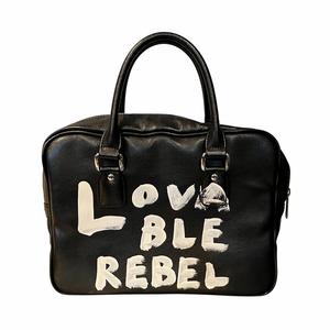 コムデギャルソン COMME des GARCONS GIRL メッセージ ペイント レザー