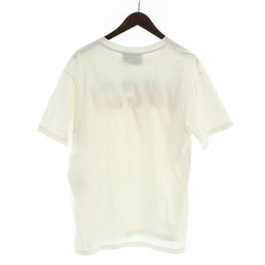 グッチ GUCCI ブレード Tシャツ カットソー 半袖 ロゴ プリント オーバーサイズ S 白 ホワイト ■GY18 /MQ メンズ