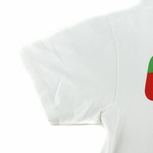 グッチ GUCCI ブレード Tシャツ カットソー 半袖 ロゴ プリント オーバーサイズ S 白 ホワイト ■GY18 /MQ メンズ