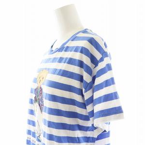 ポロラルフローレン　ポロベア　ポロシャツ　ボーダー　ブルー　ホワイト POLO RALPH LAUREN ポロ ラルフローレン Tシャツ 半袖 ポロベア
