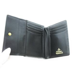美品✨ヴィヴィアン　マネークリップ　小銭入れ付　二つ折り財布　オーブ型押し　黒 Vivienne Westwood 二つ折り財布 ヴィヴィアン ウエストウッド