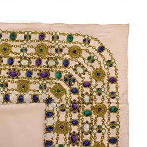 シャネル CHANEL ヴィンテージ 大判 ストール スカーフ 絹 シルク