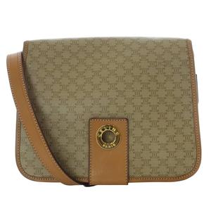 セリーヌ CELINE vintage トリオンフ柄 ショルダーバッグ 茶色 ブラウン /SR22 ■OH レディース