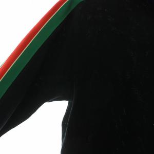 グッチ GUCCI ポロシャツ 長袖 シェリーライン ロゴ XS 黒 ブラック 545784 XJAG4 /XZ ■GY17 メンズ