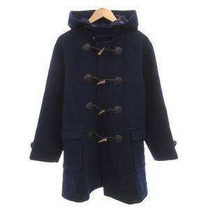 バーバリーズ Burberrys ヴィンテージ ダッフルコート トグルボタン フード ミドル ハーフ丈 160A 紺 ネイビー /AE ■GY47 レディース