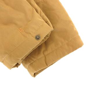 バーバリー BURBERRY 白タグ ヴィンテージ 中綿コート ジップアップ 刺繍 ロゴ ロング丈 9AR ベージュ /AE ■GY47 メンズ