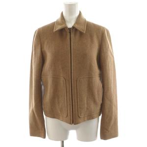 ラルフローレン RALPH LAUREN ジャケット ヘリンボーン ジップアップ ウール 9 茶 ブラウン JKRLIA2004 /AN34 レディース
