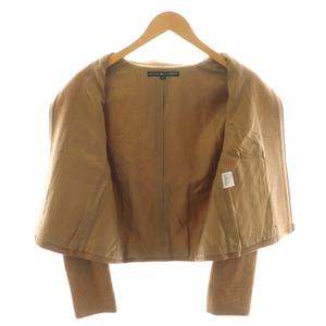 ラルフローレン RALPH LAUREN ジャケット ヘリンボーン ジップアップ ウール 9 茶 ブラウン JKRLIA2004 /AN34 レディース