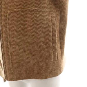 ラルフローレン RALPH LAUREN ジャケット ヘリンボーン ジップアップ ウール 9 茶 ブラウン JKRLIA2004 /AN34 レディース