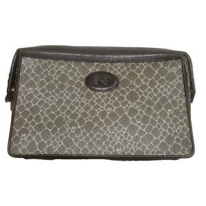ニナリッチ NINA RICCI セカンドバッグ 総柄 茶 ブラウン ■GY99 レディース