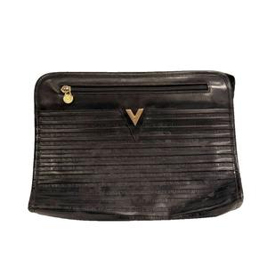 ヴァレンティノ ガラヴァーニ VALENTINO GARAVANI セカンドバッグ ロゴ 黒 ブラック ■GY99 メンズ