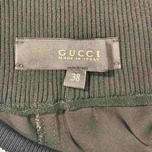 グッチ GUCCI イージーパンツ ストレッチ 38 黒 ブラック 370418 レディース