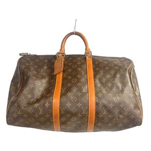 ルイヴィトン LOUIS VUITTON M41426 キーポル50 ボストンバッグ モノグラム 茶 ブラウン ■BM メンズ レディース