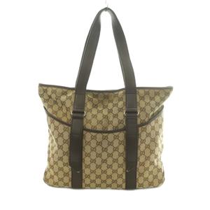 グッチ GUCCI トートバッグ キャンバス レザー GG柄 ベージュ 茶 ブラウン /MI ■OH ■GY17 レディース