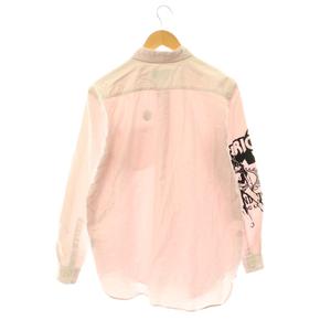 ヒステリックグラマー HYSTERIC GLAMOUR 26SS DIZZY&MILKY BAD ASS WHISKY ボタンダウンシャツ ストライプ 長袖 S ピンク /HS ■OS メンズ