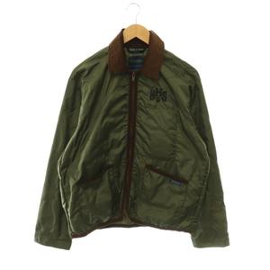 ヒステリックグラマー HYSTERIC GLAMOUR ×LAVENHAM 26SS ブルゾン ジャケット ジップアップ 切替 コーデュロイ M カーキ /HS ■OS ■SH メンズ