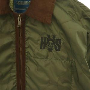 ヒステリックグラマー HYSTERIC GLAMOUR ×LAVENHAM 26SS ブルゾン ジャケット ジップアップ 切替 コーデュロイ M カーキ /HS ■OS ■SH メンズ