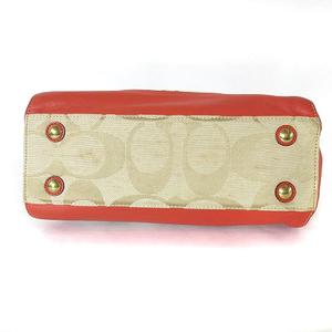 コーチ COACH トートバッグ シグネチャー キャンバス レザー F21627 赤