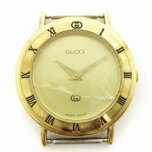 グッチ GUCCI 3000L ノーマン 腕時計 ケースのみ ラウンド