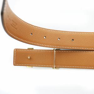 エルメス HERMES コンスタンス ベルト Hバックル T刻印 レザー ゴールド金具 #80 黒 ブラック /MW ☆AA★ メンズ