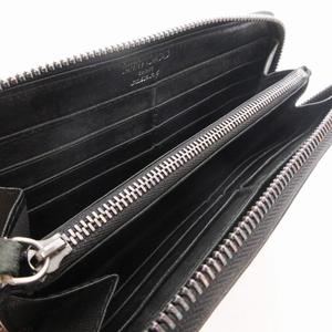 ジミーチュウ JIMMY CHOO 長財布 ラウンドファスナー スタースタッズ レザー 黄 イエロー /UD メンズ