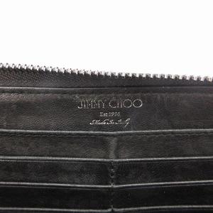 ジミーチュウ JIMMY CHOO 長財布 ラウンドファスナー スタースタッズ レザー 黄 イエロー /UD メンズ