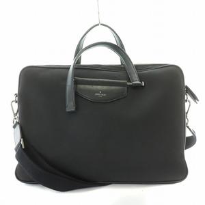 ジミーチュウ JIMMY CHOO ビジネスバッグ ブリーフケース 書類バッグ ショルダーバッグ キャンバス レザー 黒 ブラック /MW メンズ