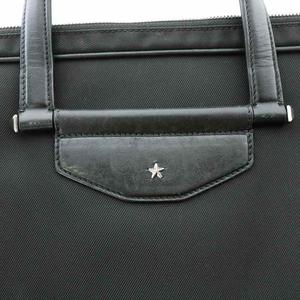 ジミーチュウ JIMMY CHOO ビジネスバッグ ブリーフケース 書類バッグ ショルダーバッグ キャンバス レザー 黒 ブラック /MW メンズ