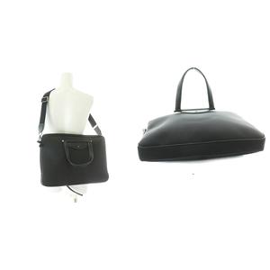 ジミーチュウ JIMMY CHOO ビジネスバッグ ブリーフケース 書類バッグ ショルダーバッグ キャンバス レザー 黒 ブラック /MW メンズ
