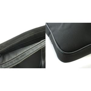 ジミーチュウ JIMMY CHOO ビジネスバッグ ブリーフケース 書類バッグ ショルダーバッグ キャンバス レザー 黒 ブラック /MW メンズ
