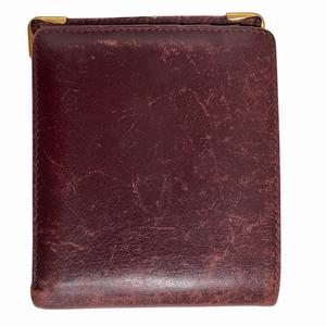 カルティエ Cartier 二つ折り財布 カードケース マストライン レザー  