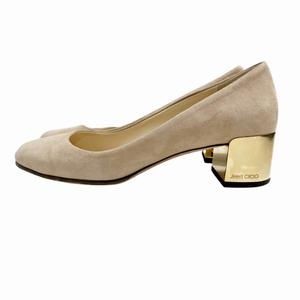 ジミーチュウ JIMMY CHOO パンプス スエードレザー ヒール ベージュ 36 約23㎝ IBO71 レディース