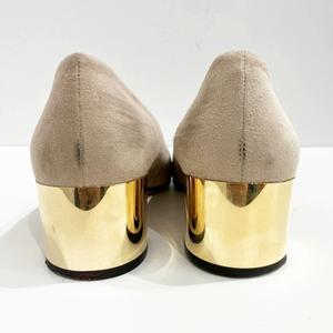 ジミーチュウ JIMMY CHOO パンプス スエードレザー ヒール ベージュ 36 約23㎝ IBO71 レディース
