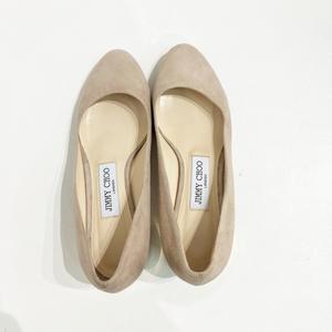 ジミーチュウ JIMMY CHOO パンプス スエードレザー ヒール ベージュ 36 約23㎝ IBO71 レディース
