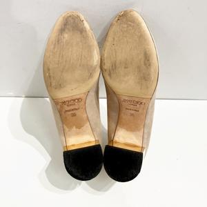 ジミーチュウ JIMMY CHOO パンプス スエードレザー ヒール ベージュ 36 約23㎝ IBO71 レディース