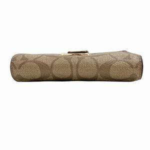 コーチ COACH 二つ折り財布 ウォレット シグネチャー柄 ベージュ ■WY レディース