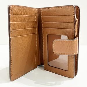 コーチ COACH 二つ折り財布 ウォレット シグネチャー柄 ベージュ ■WY レディース