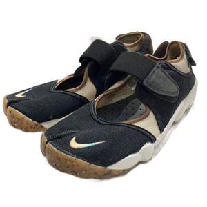 ナイキ NIKE AIR RIFT off noir/orange chalk サンダル ゴムソール 足袋 28cm 黒 ブラック DM6441-045 ■MET1 レディース