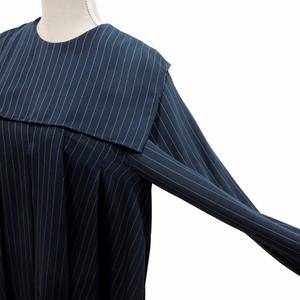 エンフォルド ENFOLD 美品 24SS PEピンストライプ プリーツプル 